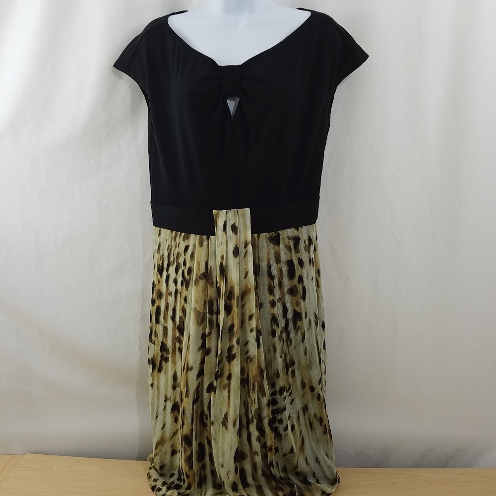 JONATHAN MARTIN Womens Size 10 Dress Black Neutral